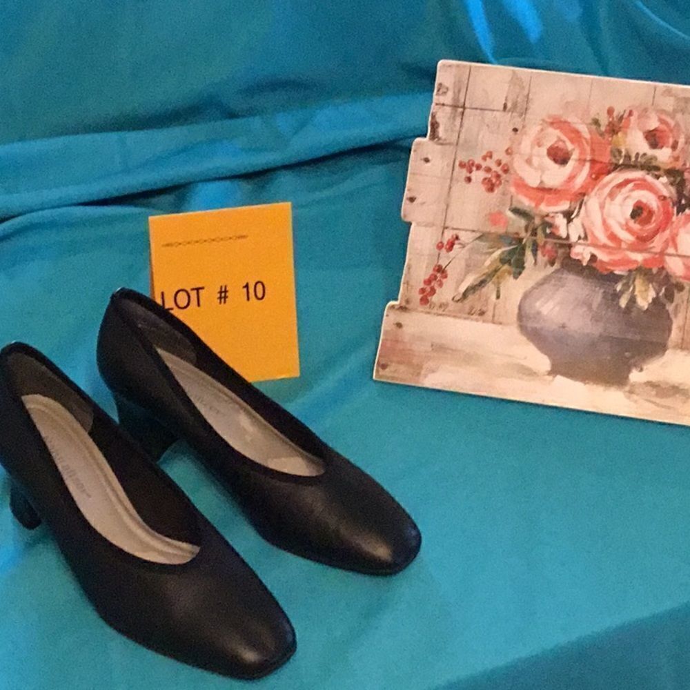 Navy career shoes small heel by NATURALIZER IN 9 N